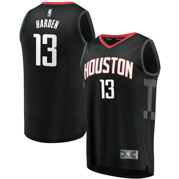 Maillot Houston Rockets Homme James Harden 13 Statement Edition Noir